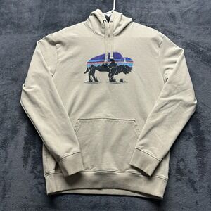 Patagonia Hoodie Sweatshirt Men Medium Tan Uprisal Outdoors Bison Uprisal Hoody